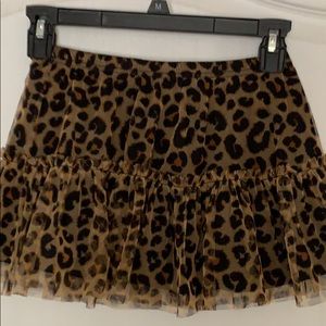 Leopard print skirt